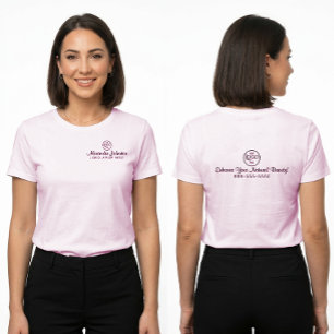 Wimper Make-up Artiest Aangepaste Logo Branding T-shirt