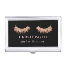 Wimper Make-up Artiest Zwart Visitekaartje Etui Visitekaarthouder