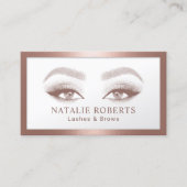 Wimper Salon Lashes Make-up Artiest Roos Goud Lijs Visitekaartje (Voorkant)