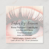 Wimper Stylist Trendy Budget Visitekaartjes (Voorkant)