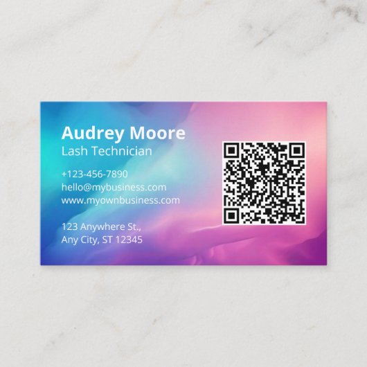 wimper-technologie visitekaartje (Voorkant)