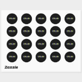 Wimper Therapeut Wimper Tech Wimper Ronde Sticker (Vel)