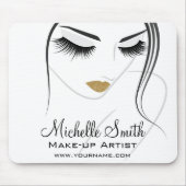 Wimper verlengingen Face long lashes Muismat (Voorkant)