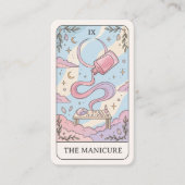 Wimperartiest Pastel Tarot QR-code visitekaartje (Voorkant)
