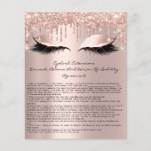 Wimperextensie-aansprakelijkheidsverklaring Glitte Flyer (Voorkant)