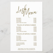 Wimperextensies Minimal Basic Simple Flyer (Voorkant)