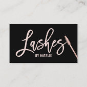Wimperextensies Roos Gold Lashes Typografie Visitekaartje (Voorkant)