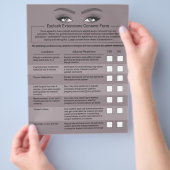 Wimperextensions Aansprakelijkheidsverklaring Wimp Flyer (Hand)