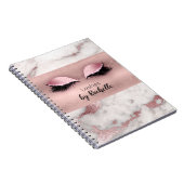 Wimperharen Make-up Blush Roze Notitieboek (Rechterzijde)