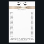 Wimpern Augenbrauen Flyer<br><div class="desc">Persoonlijke Flyer mit Wimpern & Augenbraue Illustration mit Gold Streifen. Perfekt für Wimpern & Makeup Artisten,  Friseure und Kosmetiker. Editiere dein Produkt in Minuten in dem Du deine Daten hinzu fügst. Über "weiteres personalisieren" kannst Du die Schriftart/Farbe/Position verändern.</div>