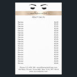 Wimpern Augenbrauen Flyer<br><div class="desc">Persoonlijke Flyer mit Wimpern & Augenbraue Illustration mit Gold Streifen. Perfekt für Wimpern & Makeup Artisten,  Friseure und Kosmetiker. Editiere dein Produkt in Minuten in dem Du deine Daten hinzu fügst. Über "weiteres personalisieren" kannst Du die Schriftart/Farbe/Position verändern.</div>