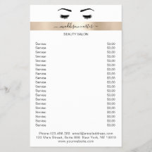 Wimpern Augenbrauen Flyer