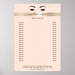 Wimpern Augenbrauen Poster