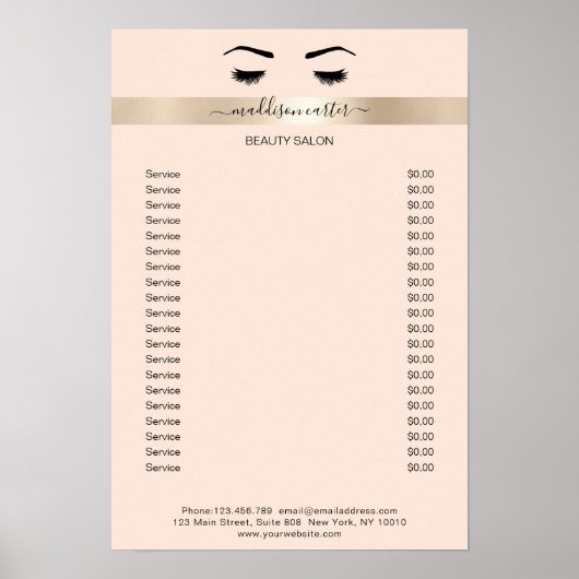 Wimpern Augenbrauen Poster (Voorkant)