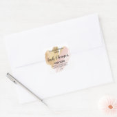 wimperreiniger goud blush roze klassiek vierkant vierkante sticker (Envelop)