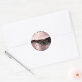Wimpers Beauty Diamond Eye Sparkly Roos Princess Ronde Sticker (Envelop)