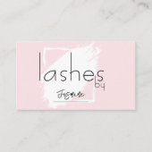 Wimpers Blush Roze Professionele Chic Visitekaartje (Voorkant)