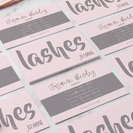Wimpers Blush Roze Professionele Chic Zakelijke Ka Visitekaartje