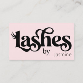 Wimpers Blush Roze Professionele Chic Zakelijke Ka Visitekaartje