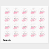 wimpers dank u Sticker blush roze Waterverf (Vel)