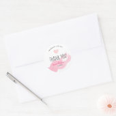 wimpers dank u Sticker blush roze Waterverf (Envelop)