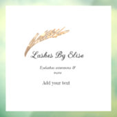 Wimpers door naam toe te voegen contactgegevens so raamsticker (Vel 3)