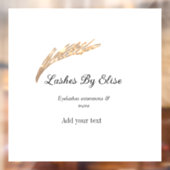 Wimpers door naam toe te voegen contactgegevens so raamsticker (Vel 2)