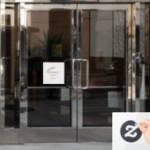 Wimpers door naam toe te voegen contactgegevens so raamsticker (Kantoordeur)