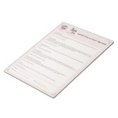 Wimpers en Make-up Verlengde Wimpers Aansprakelijk Notitieblok (Schuin)