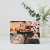 Wimpers- en Wenkbrauw Specialist Aangepaste Foto Briefkaart (Staand voorkant)