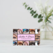 wimpers en wenkbrauwen 12 foto's make-up artiest r visitekaartje (Staand voorkant)