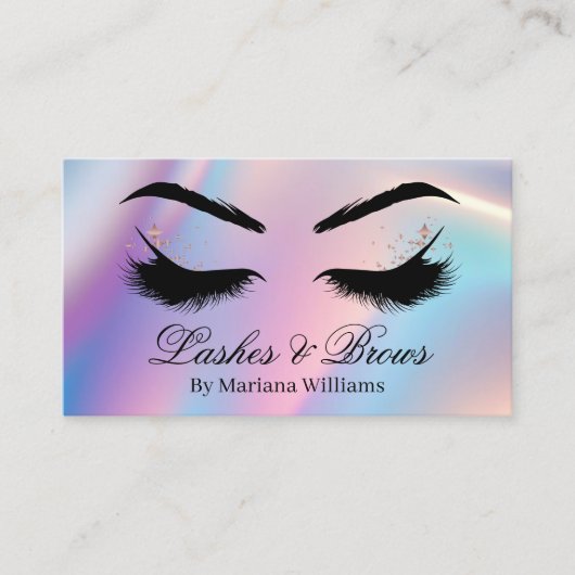 wimpers en wenkbrauwen make-up artiest stijlvol ho visitekaartje (Voorkant)