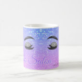 Wimpers en wenkbrauwen studio sparkle glitter ombr koffiemok (Center)