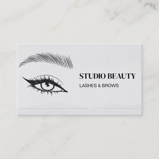 wimpers en wenkbrauwen visitekaartje (Voorkant)