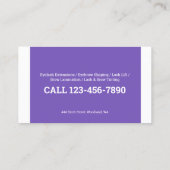 👁️ Wimpers en wenkbrauwen Visitekaartje (Achterkant)