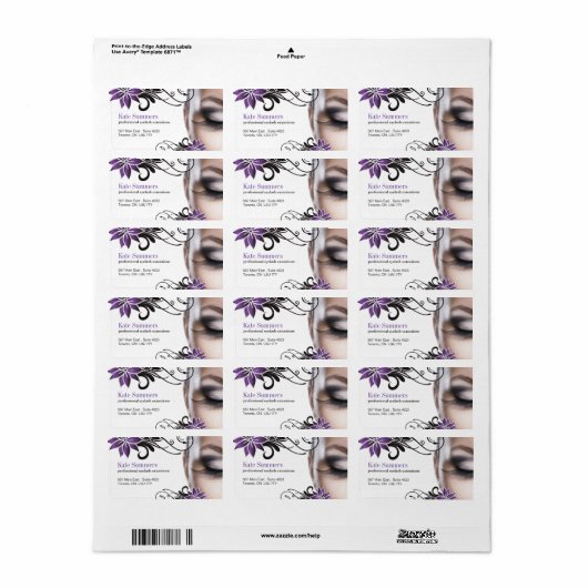 Wimpers Extensions - Labels (Full Sheet)