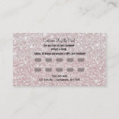 Wimpers Glitter Customer Loyalty Kaart (Achterkant)