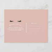 Wimpers Lashes Beauty Salon Spa Make-up Event Uitnodiging Briefkaart (Achterkant)