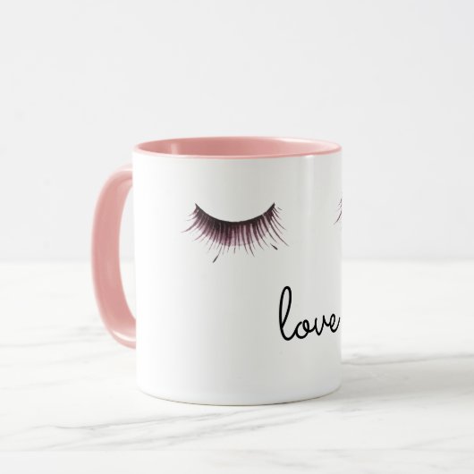 Wimpers liefde mok (Voorkant links)