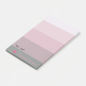 Wimpers, Lippen op Strepen-Personaliseerbaar Post-it® Notes (Schuin)