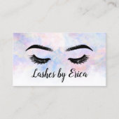 wimpers make-up artiest elegante Waterverf Klantenkaartje (Voorkant)