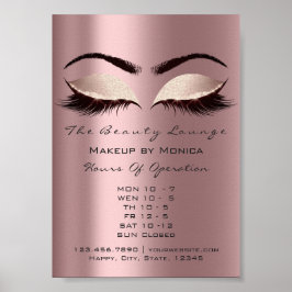 Wimpers Make-up Artiest Glitter Beauty Aubergine G Poster