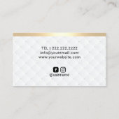 wimpers make-up artiest luxe wimper gouden rand visitekaartje (Achterkant)