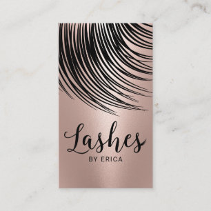 Wimpers Make-up Artiest Modern Roze Goud Wimper Visitekaartje