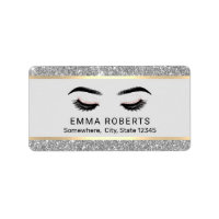 Wimpers Make-up Artiest Modern Zilver Schoonheid S