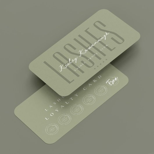 wimpers make-up artiest sage Logo punch loyaliteit Visitekaartje