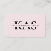 wimpers make-up artiest schoonheid esthetisch roze visitekaartje (Voorkant)