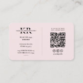 wimpers make-up artiest schoonheid esthetisch roze visitekaartje (Achterkant)