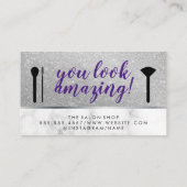 Wimpers Make-up Artist Marble Glitter Visitekaartje (Achterkant)