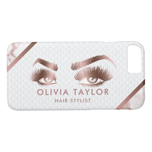 Wimpers Make-up Artist Roos Gold Eyes Brows Case-Mate iPhone Case (Achterkant (Horizontaal))